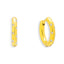 Crystal Dot Hoop Earrings