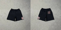 ADWYSD Logo Embroidered Shorts - Black/Pink