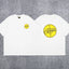 Corteiz Yellow Crosshair Logo T-Shirt - White Streetwear Tee