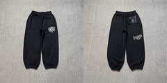 ADWYSD Graphic Print Sweatpants - Black