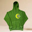 Corteiz Yellow Crescent Moon Heavyweight Hoodie green