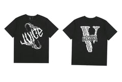 Vlone x Juice WRLD "Fighting Demons" Graphic T-Shirt - Black