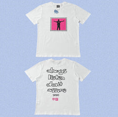 ADWYSD White Pink Figure Frame Tee