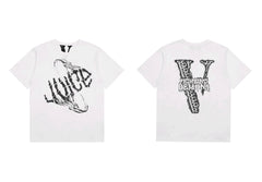 Vlone x Juice WRLD "Fighting Demons" Graphic T-Shirt - White