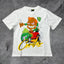 Corteiz Cartoon Hot Rod Graphic Tee - White Streetwear T-Shirt