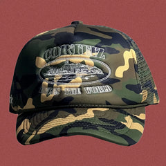 Cortiez Classic Oval Ship Logo Trucker Hat - Camo