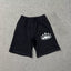 Corteiz 5-Star Alcatraz Island Front Logo Heavyweight Shorts black