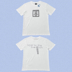 ADWYSD White Back Slogan Text Tee