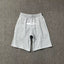 Corteiz Alcatraz Island Graphic Heavyweight Shorts Heather Grey
