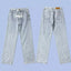 Corteiz Alcatraz Island Front Logo Heavyweight Denim Pants - Light Blue