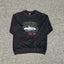 Corteiz "Rules The World" Island Logo Heavyweight Crewneck Sweatshirt - Black
