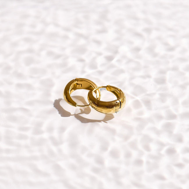 Pretty Princess Hoop Earrings Hover Image
