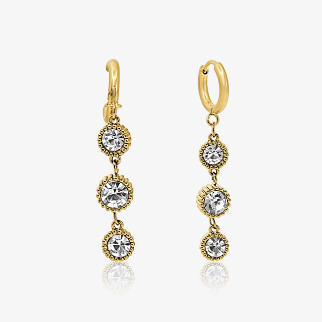 Dainty Sparkle Drop Earrings Main Image