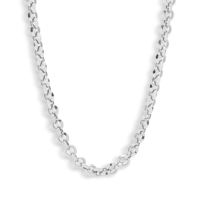 Chunky Round Link Chain Necklace Main Image