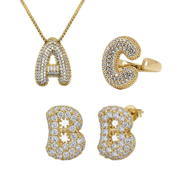 Adore Me Earring, Ring & Necklace 3 Piece Bundle Hover Image