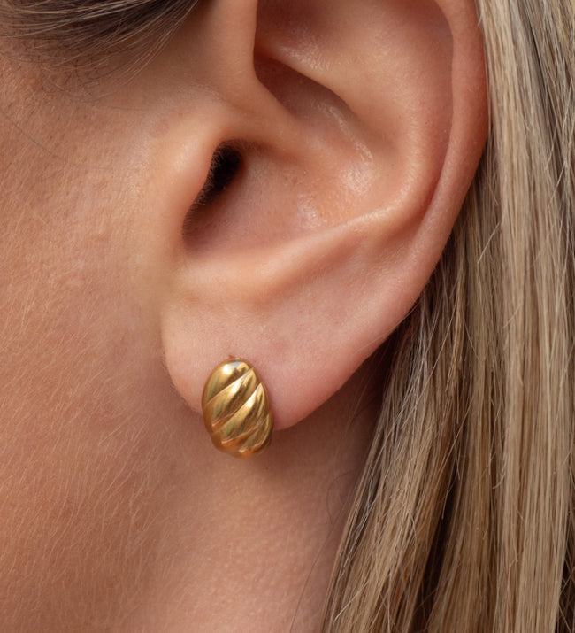 Amber Earrings | Gold Hover Image