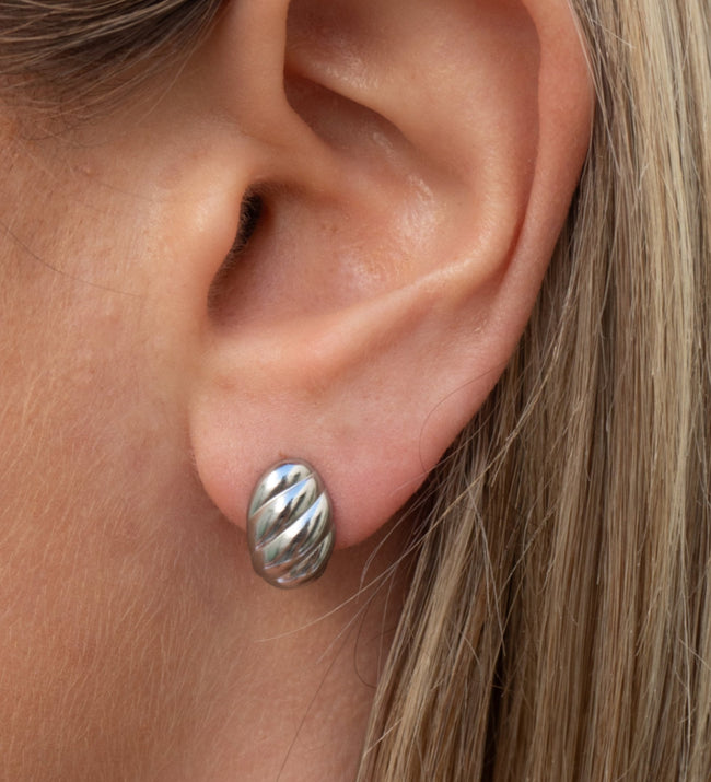 Amber Earrings | Silver Hover Image