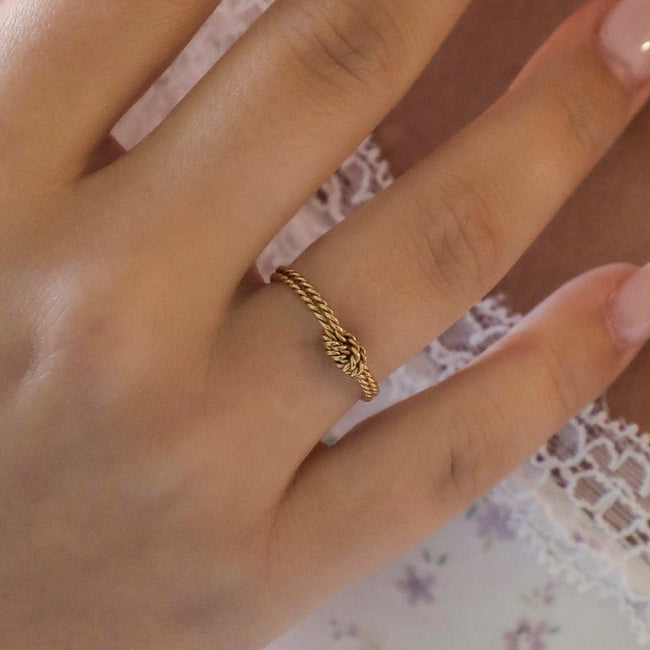 Dainty Tangle Ring Hover Image