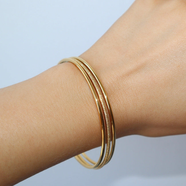 Baddie 3-Piece Bangle Set Hover Image