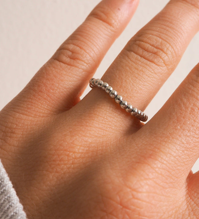 Beaded Ring | Silver Hover Image