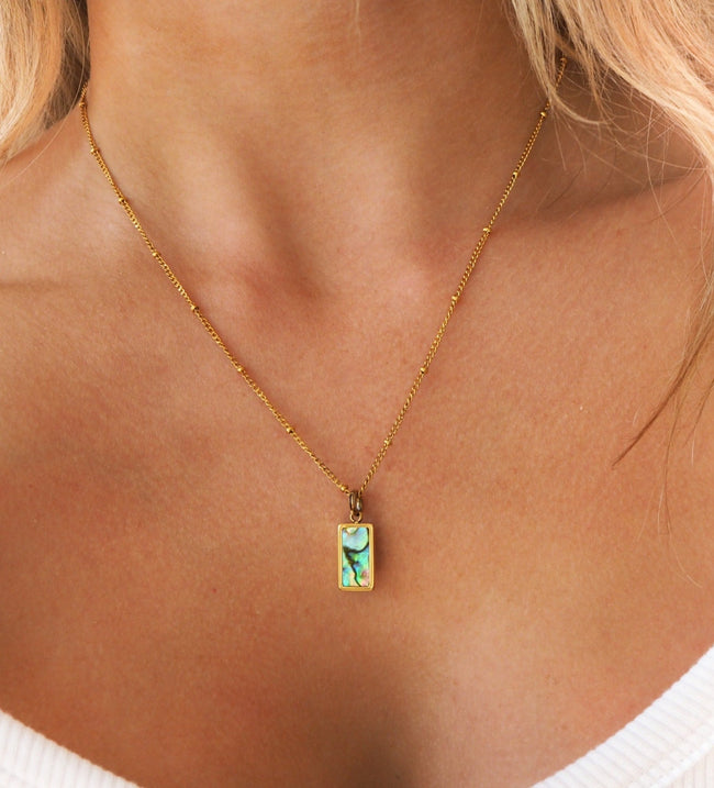 Camilia Necklace | Abalone Shell Hover Image