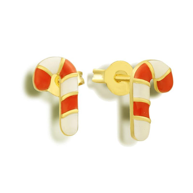 Candy Cane Earrings Hover Image
