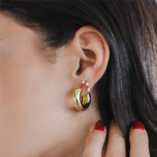 Candy Cane Earrings Main Image