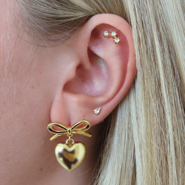 Cute Heart Earrings Hover Image