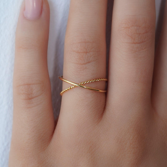 Double Twist Ring Hover Image