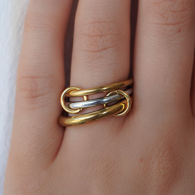 Cuffed Stacked Ring Hover Image