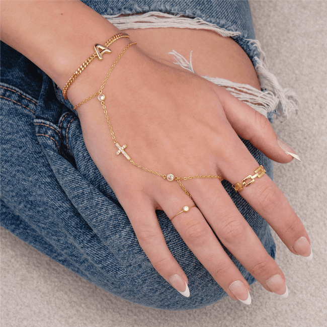 Don't Cross Me Hand Chain Hover Image