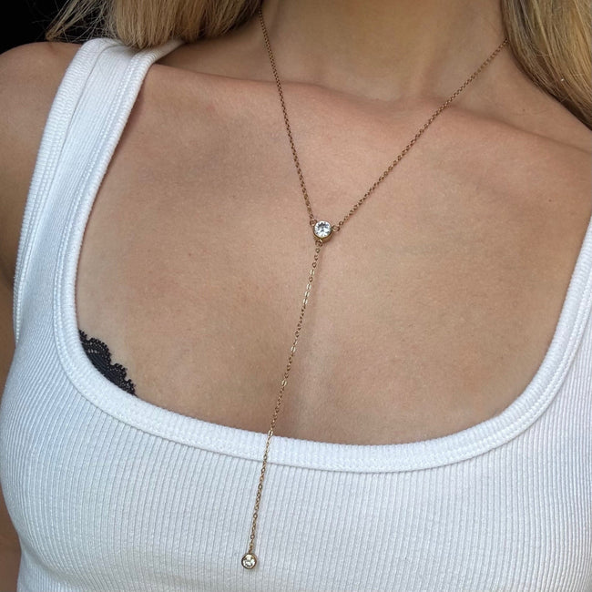 Alina Lariat Necklace Hover Image