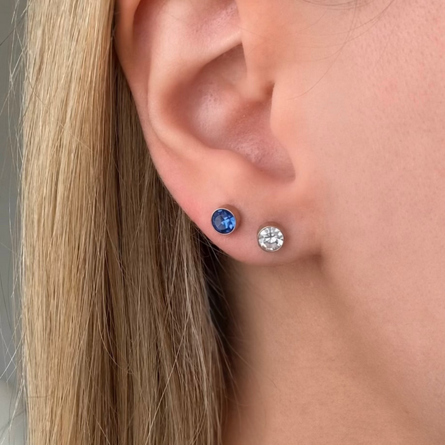 Siren Babe Flat Back 2 Piece Earring Set Gold Hover Image