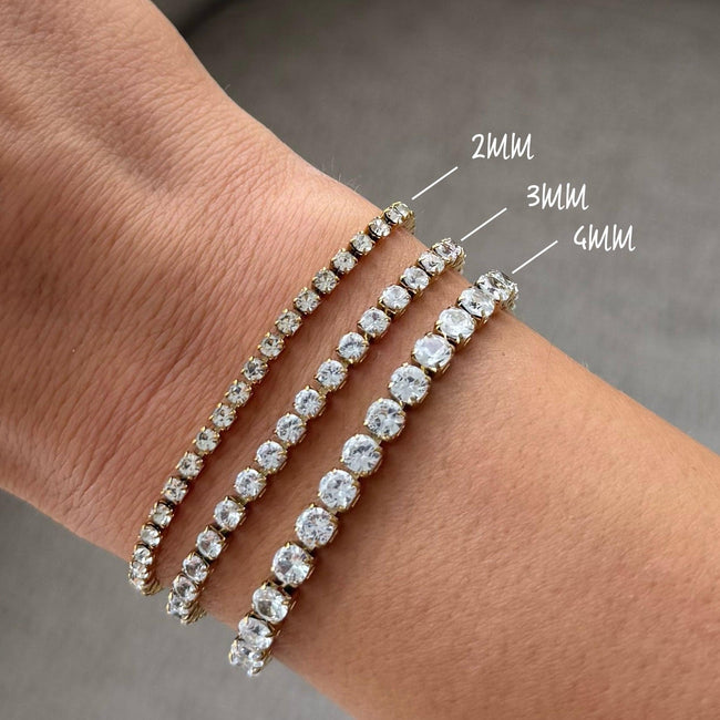 Champagne Tennis Bracelet Hover Image