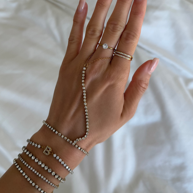 Icy Tennis Hand Chain Hover Image