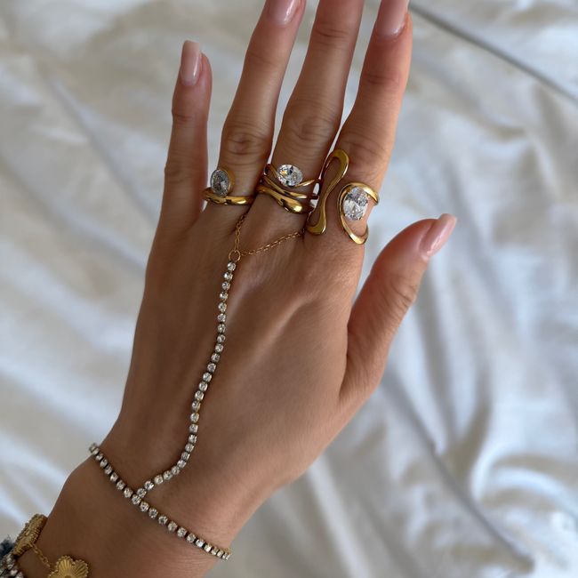 Viral Hand Chains: Anti Tarnish Waterproof Main Image