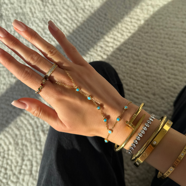 Aqua Dreams Hand Chain Main Image