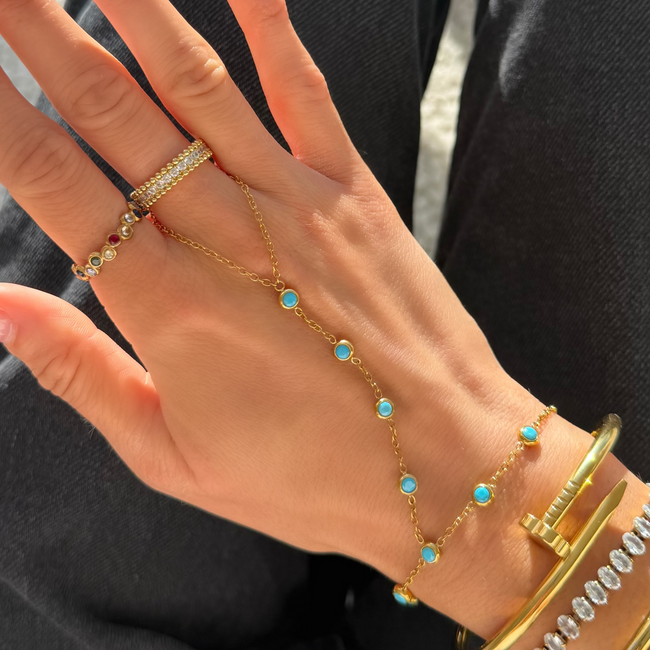 Aqua Dreams Hand Chain Hover Image