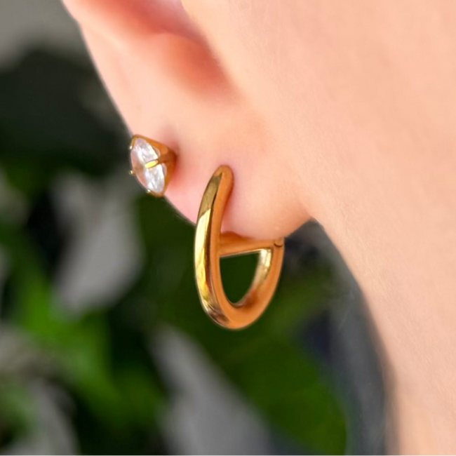Dolce Iconic Hoop Earrings Hover Image