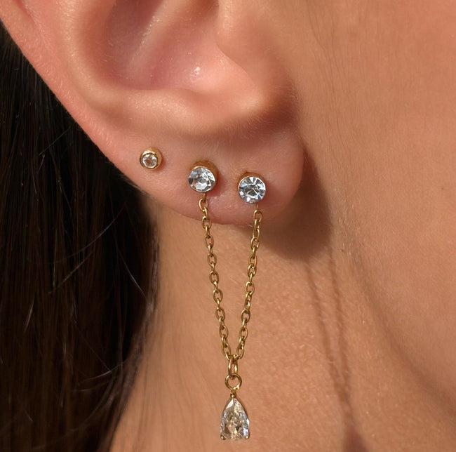Glow Drop Stud Earring Hover Image