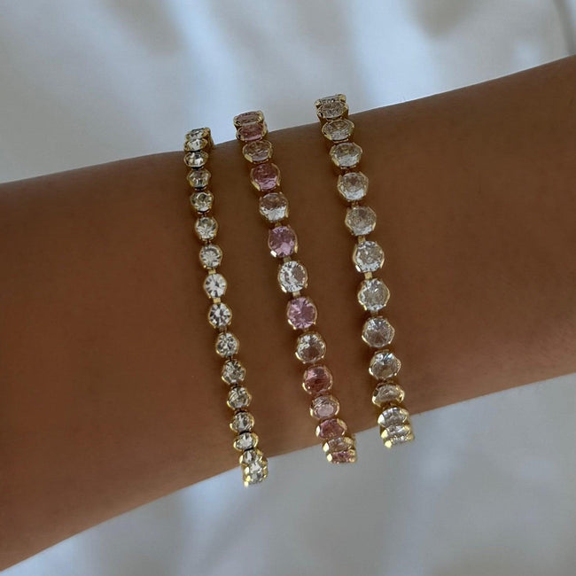 High-Shine Tennis Bracelet Hover Image