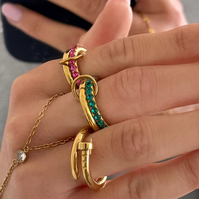 Rosie Glow Stacked Ring Main Image