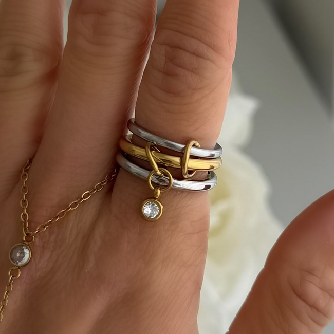 Ava Stacked Ring Hover Image