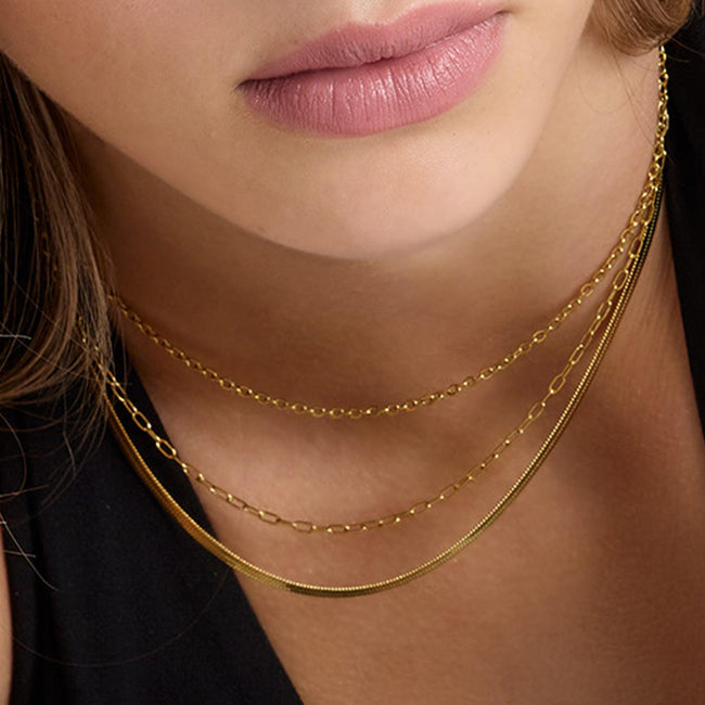 Fine Lines Bundle: 5 Piece Necklace and Bracelet Bundle Hover Image