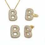 Adore Me Earring, Ring & Necklace 3 Piece Bundle