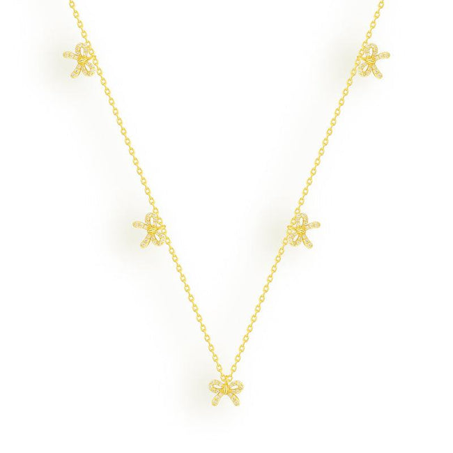 Belle Bow Necklace Hover Image