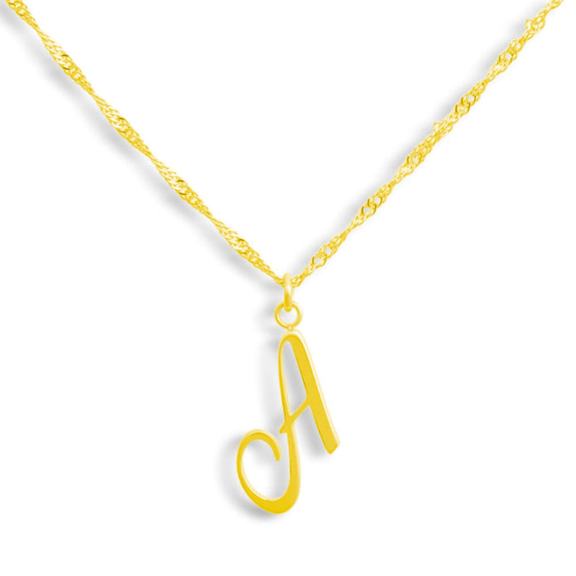 Golden Letter Necklace Hover Image