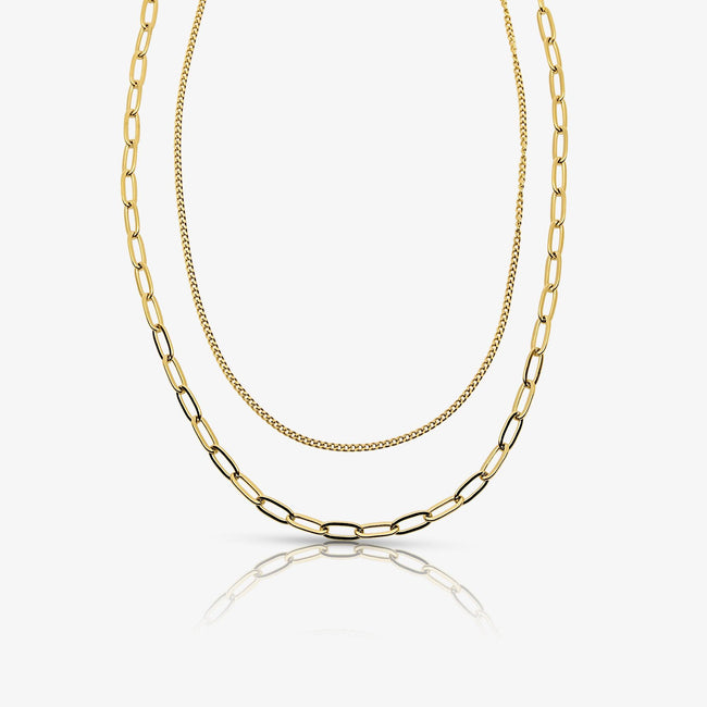 Perfect Pair Double Layered Necklace Hover Image