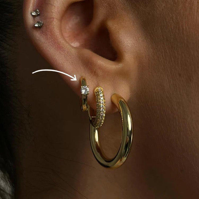 Champagne Earrings Hover Image