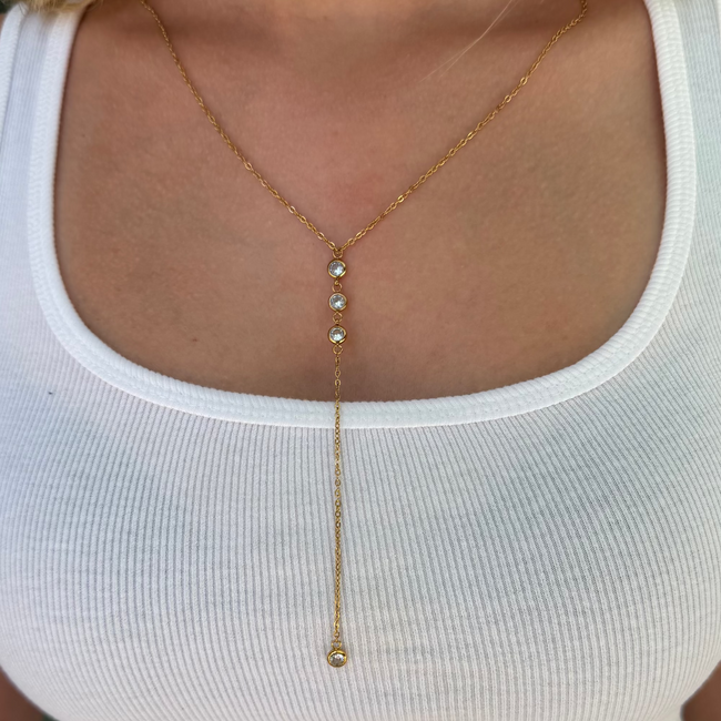 Touch of Glow Lariat Necklace Main Image